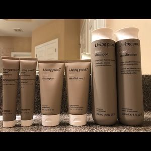 6-piece Living Proof No Frizz Shampoo Conditioner